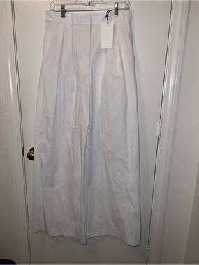 Zara White high waist pants